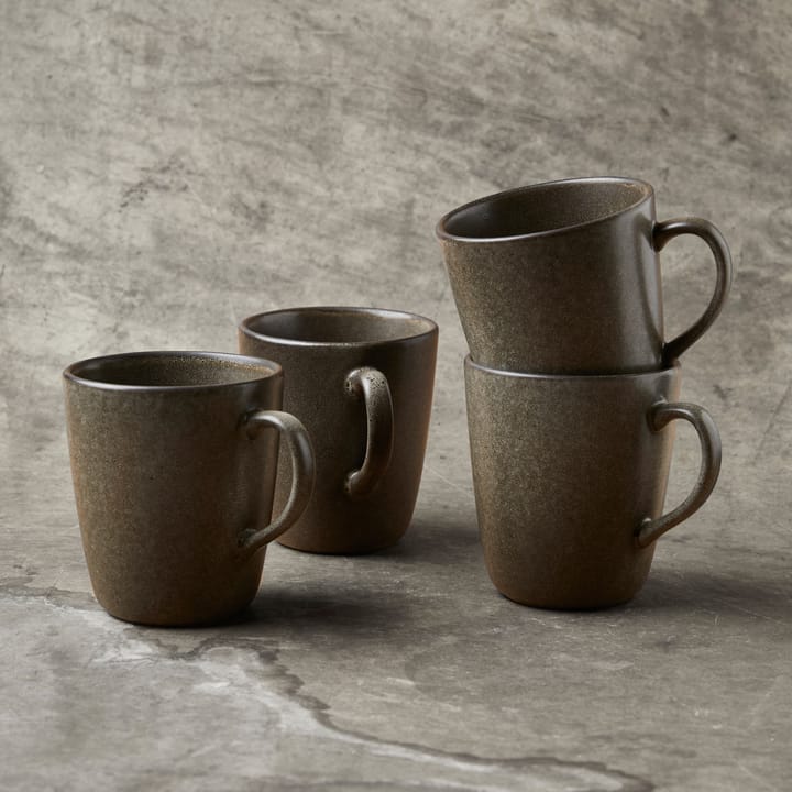 Raw mug with handle 35 cl - Forest brown - Aida