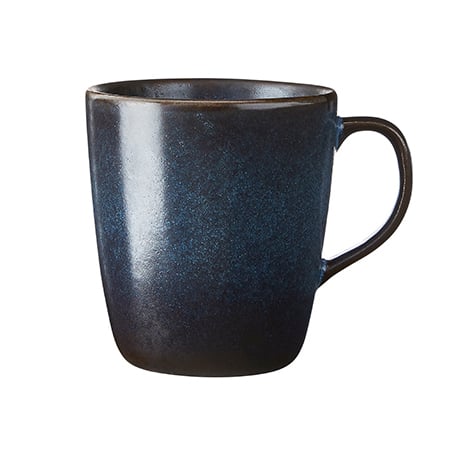 Aida Raw mug with handle 35 cl Midnight blue | Scandinavian Design | Coffee cups | Blue