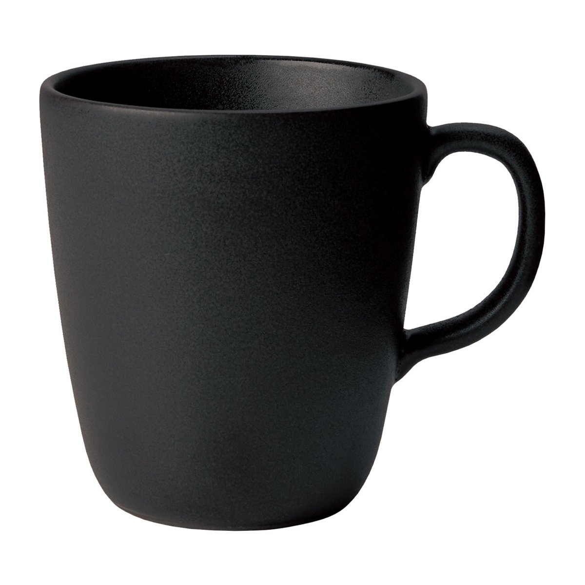 Aida Raw mug with handle 35 cl Titanium black | Scandinavian Design | Coffee cups | Black