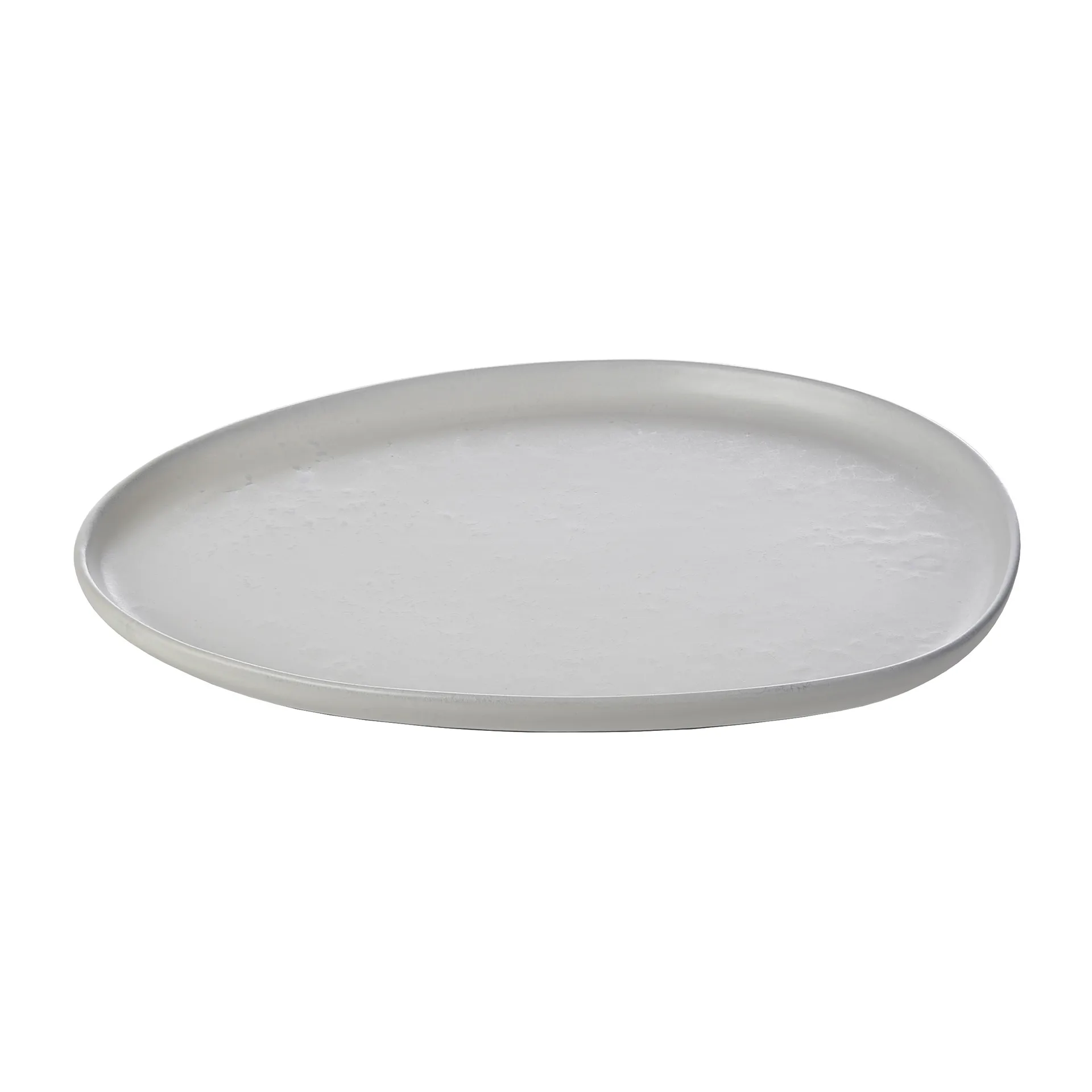 Raw Organic lunch plate 24x21 cm, Arctic White Aida