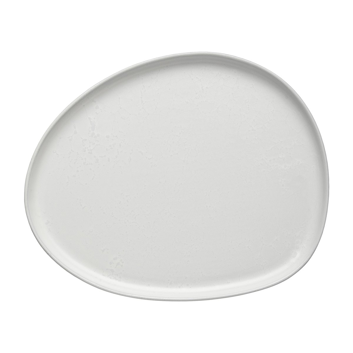 Aida Raw Organic lunch plate 24x21 cm Arctic White | Scandinavian Design | Dinner plates | White