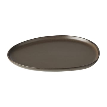 Raw Organic lunch plate 24x21 cm - Metallic Brown - Aida