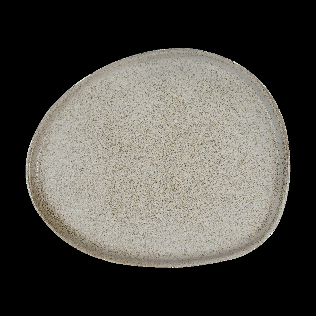 Aida Raw Organic lunch plate 24x21 cm Sandy beige