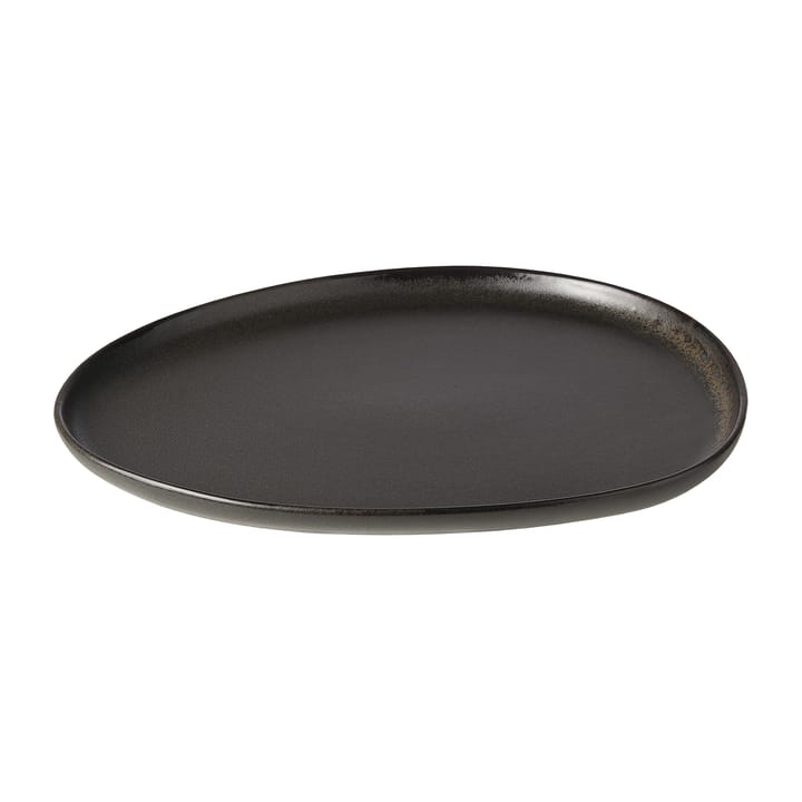Raw Organic lunch plate 24x21 cm - Titanium Black - Aida
