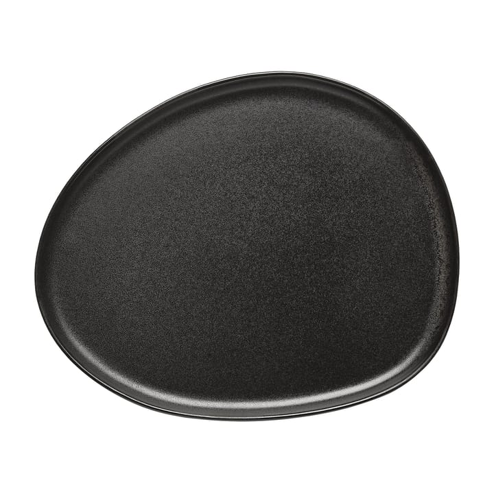 Raw Organic lunch plate 24x21 cm - Titanium Black - Aida