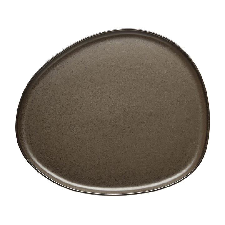 Raw Organic plate 29x25 cm - Metallic Brown - Aida
