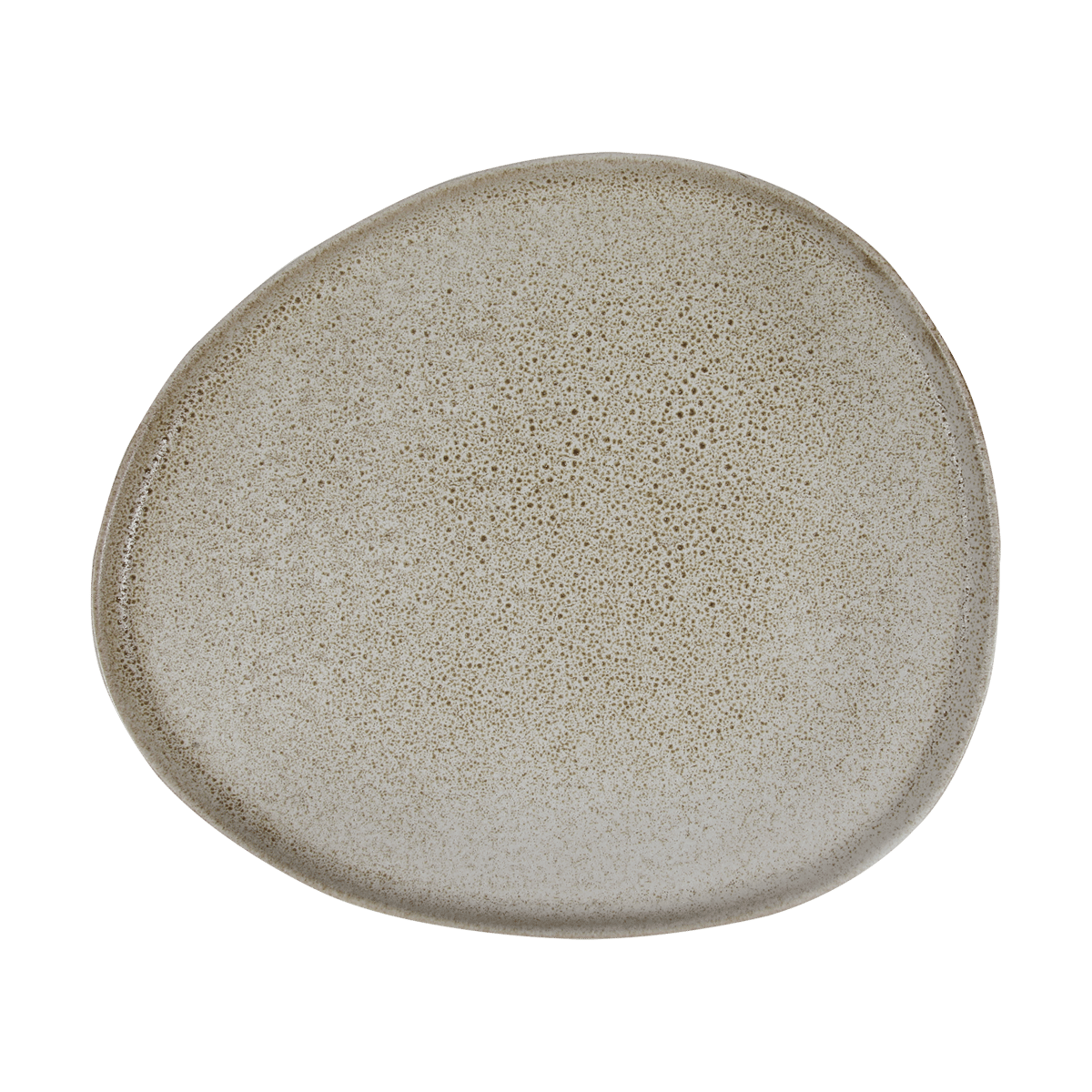 Aida Raw Organic plate 29x25 cm Sandy beige | Scandinavian Design | Dinner plates | Beige