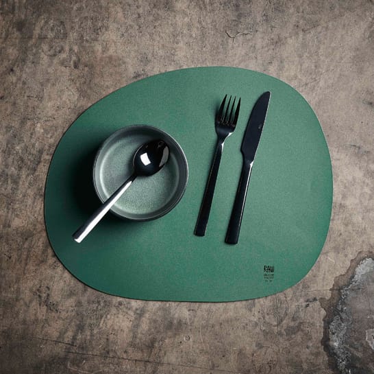 Raw placemat 41 x 33.5 cm - dark green - Aida