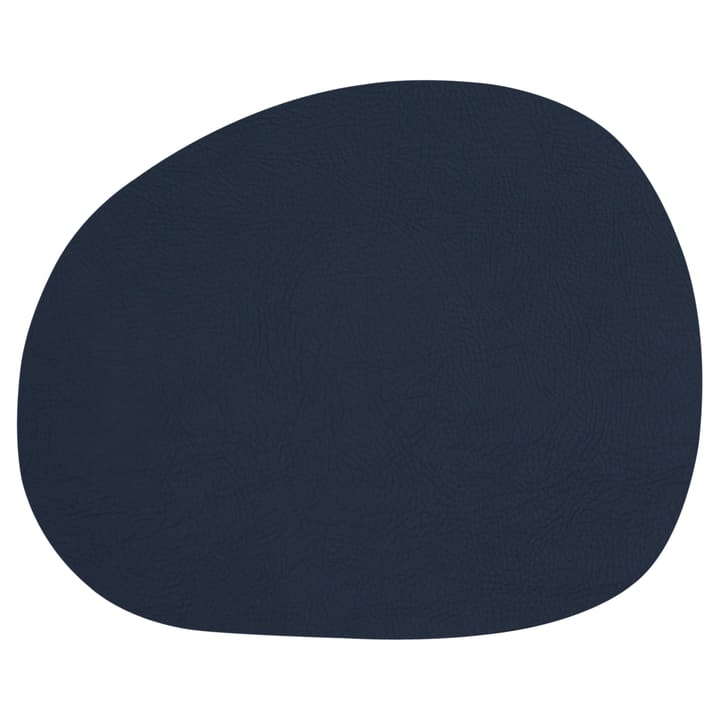 Raw placemat leather - Dark blue buffalo (dark blue) - Aida