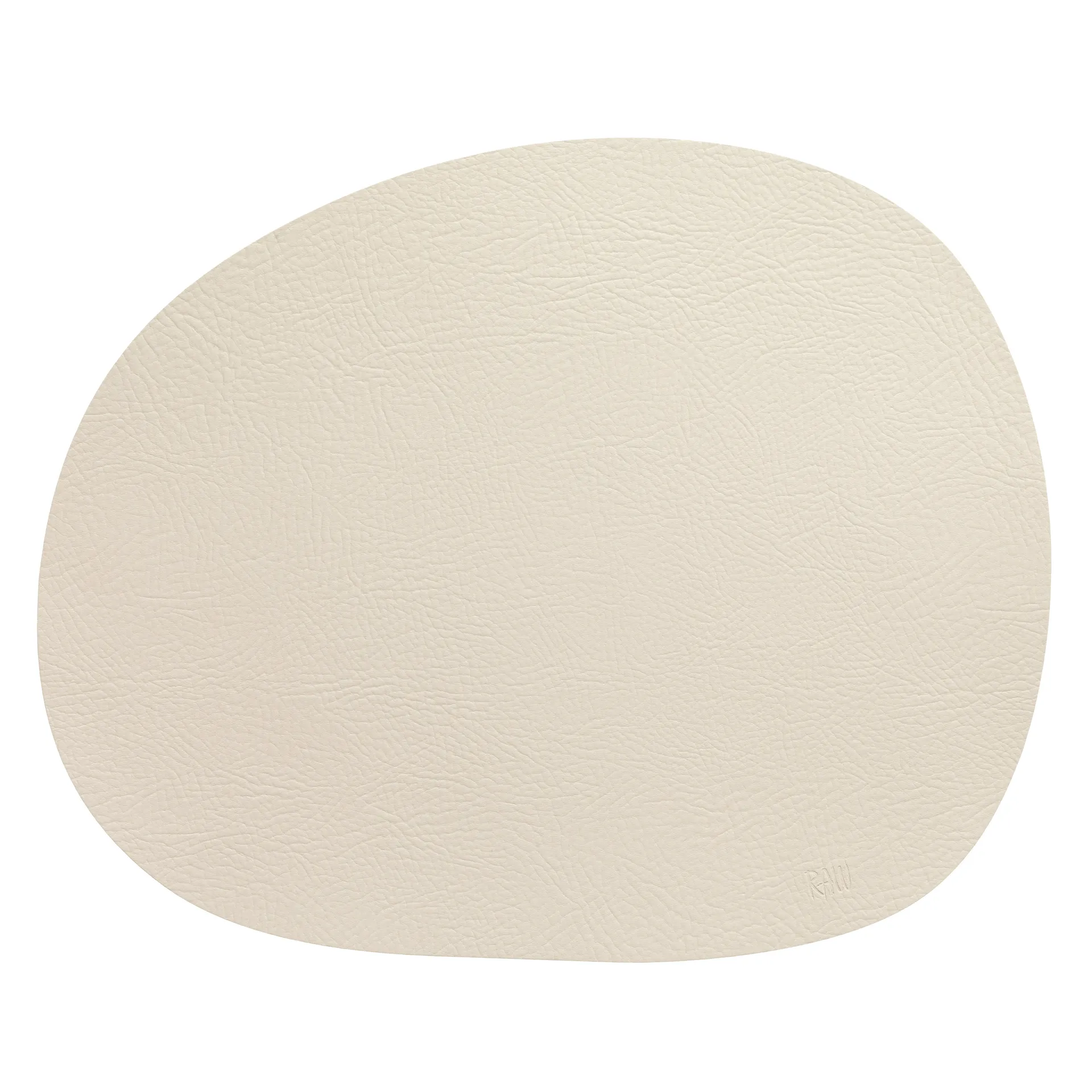 Raw placemat leather, Warm nude buffalo Aida