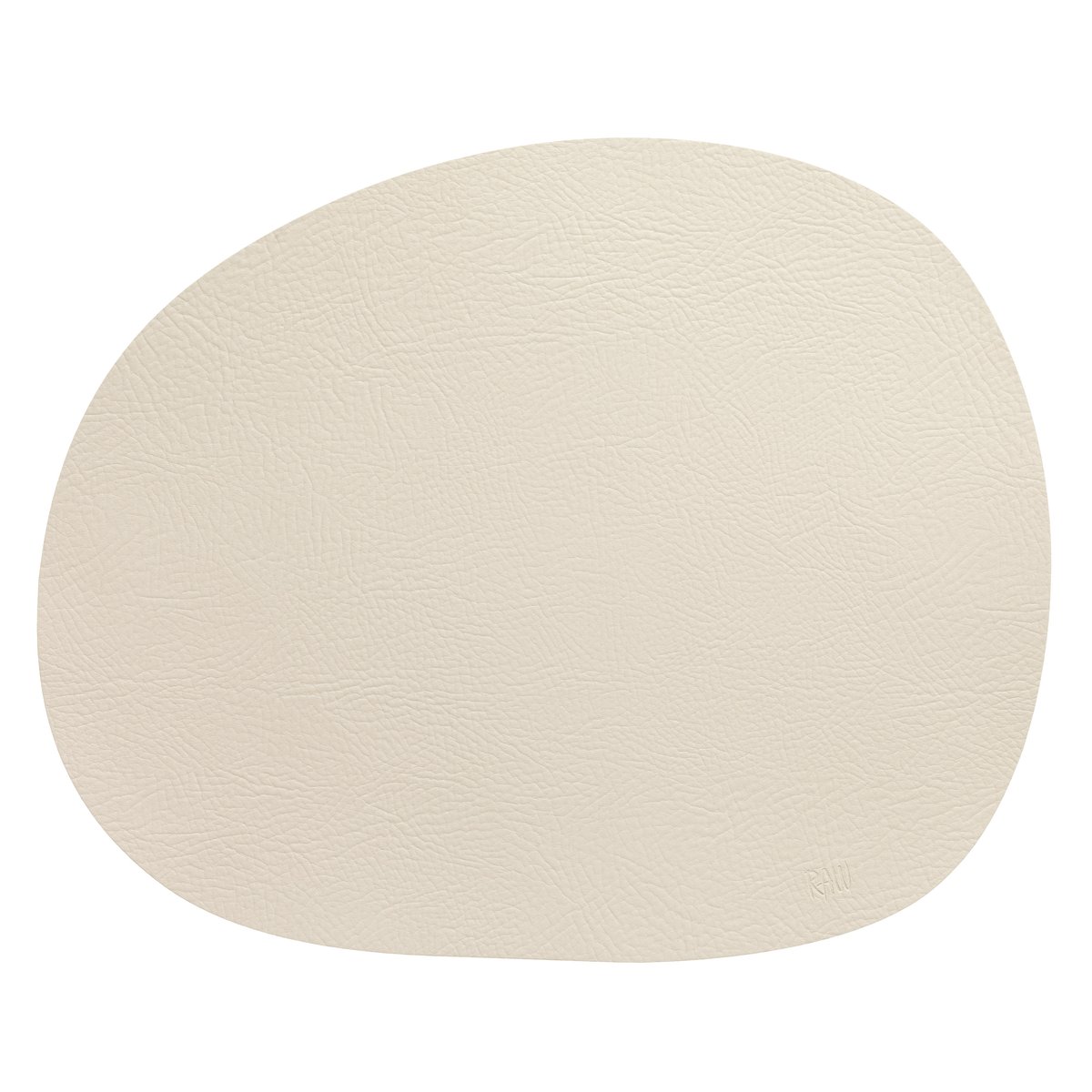 Aida Raw placemat leather Warm nude buffalo | Scandinavian Design | Placemats | Beige