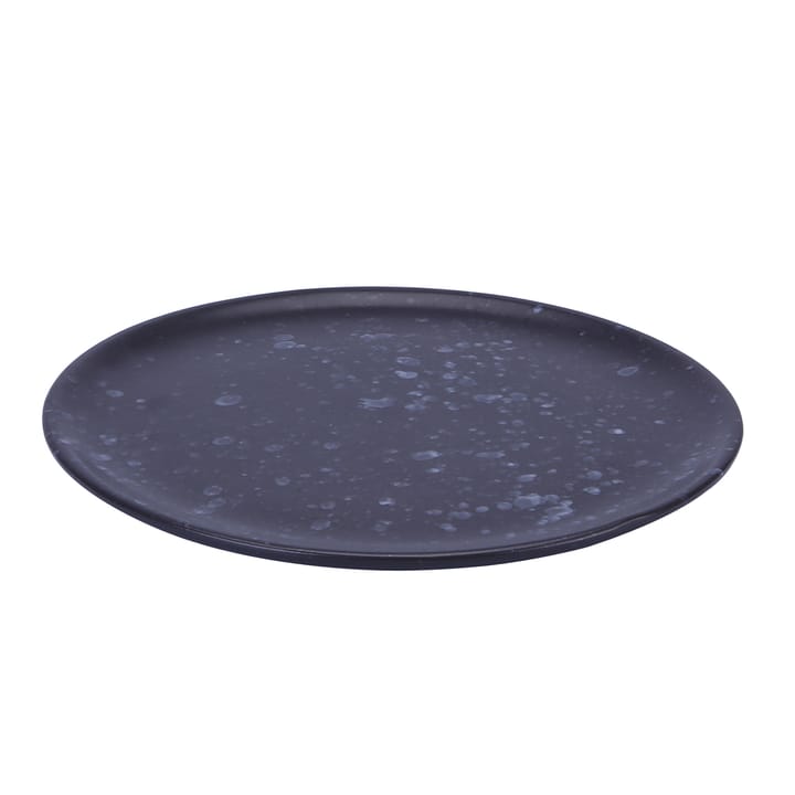 Raw plate Ø20 cm - black with dots - Aida