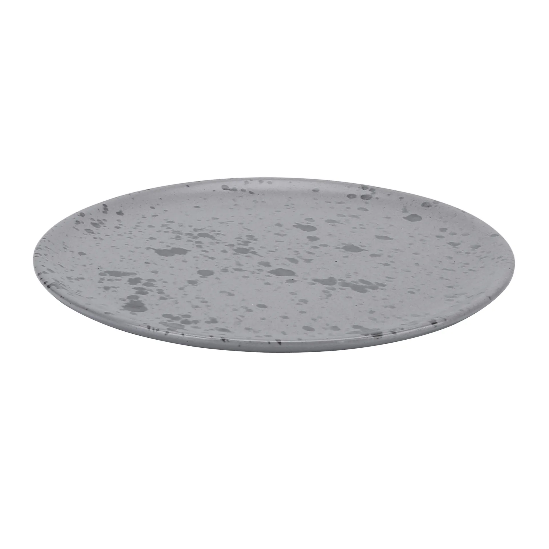 Raw plate Ø20 cm, grey with dots Aida