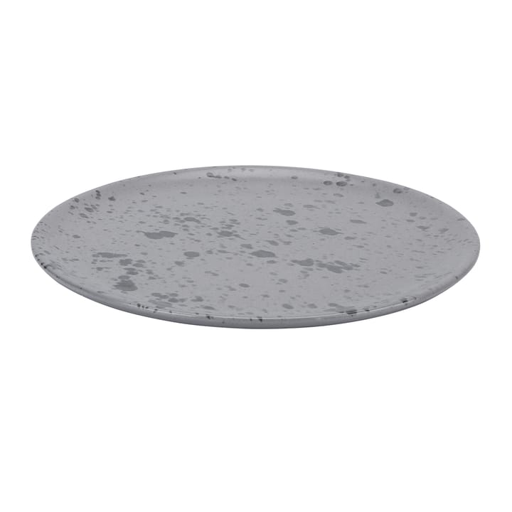 Raw plate Ø20 cm - grey with dots - Aida