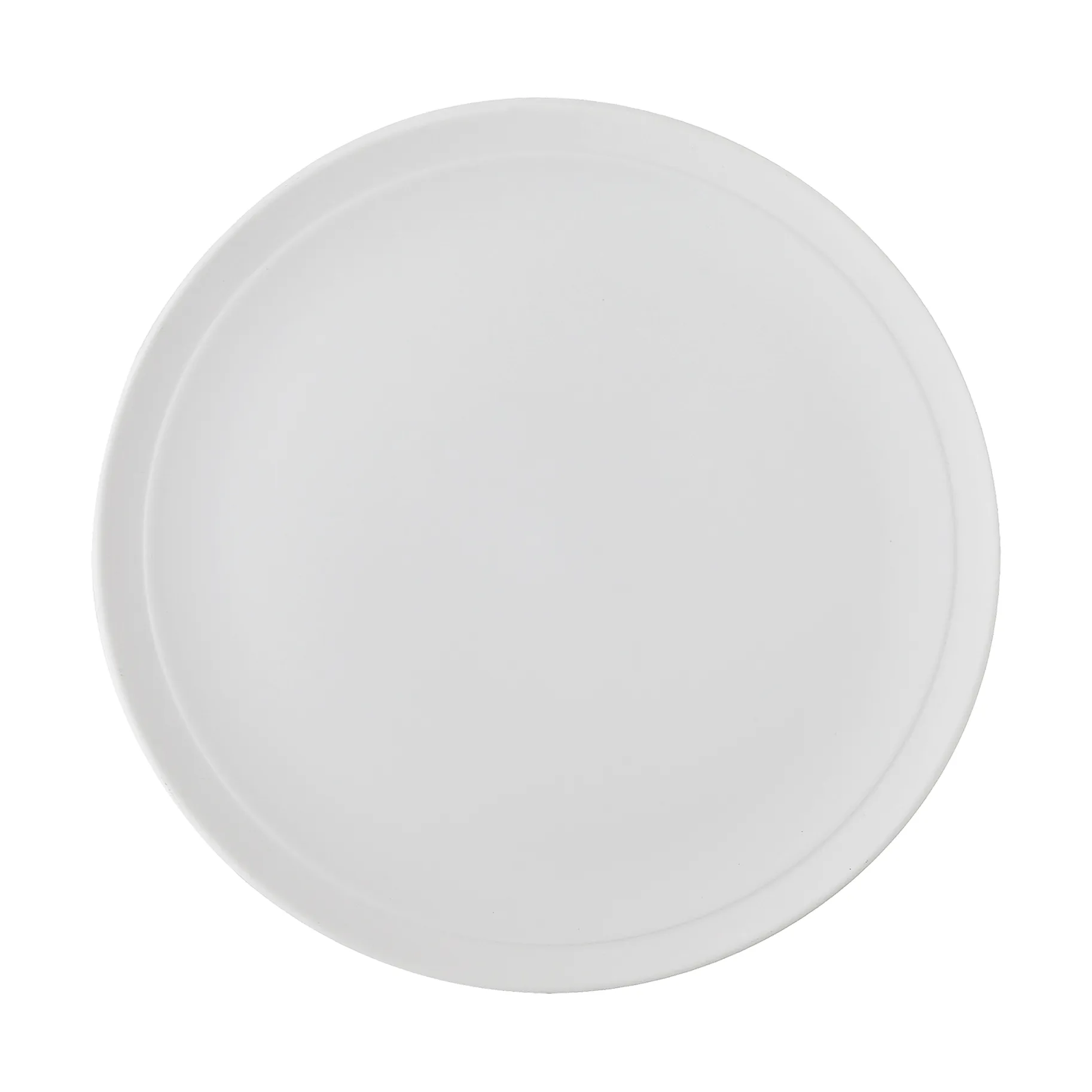 Raw plate Ø20 cm, Pure Porcelain Aida