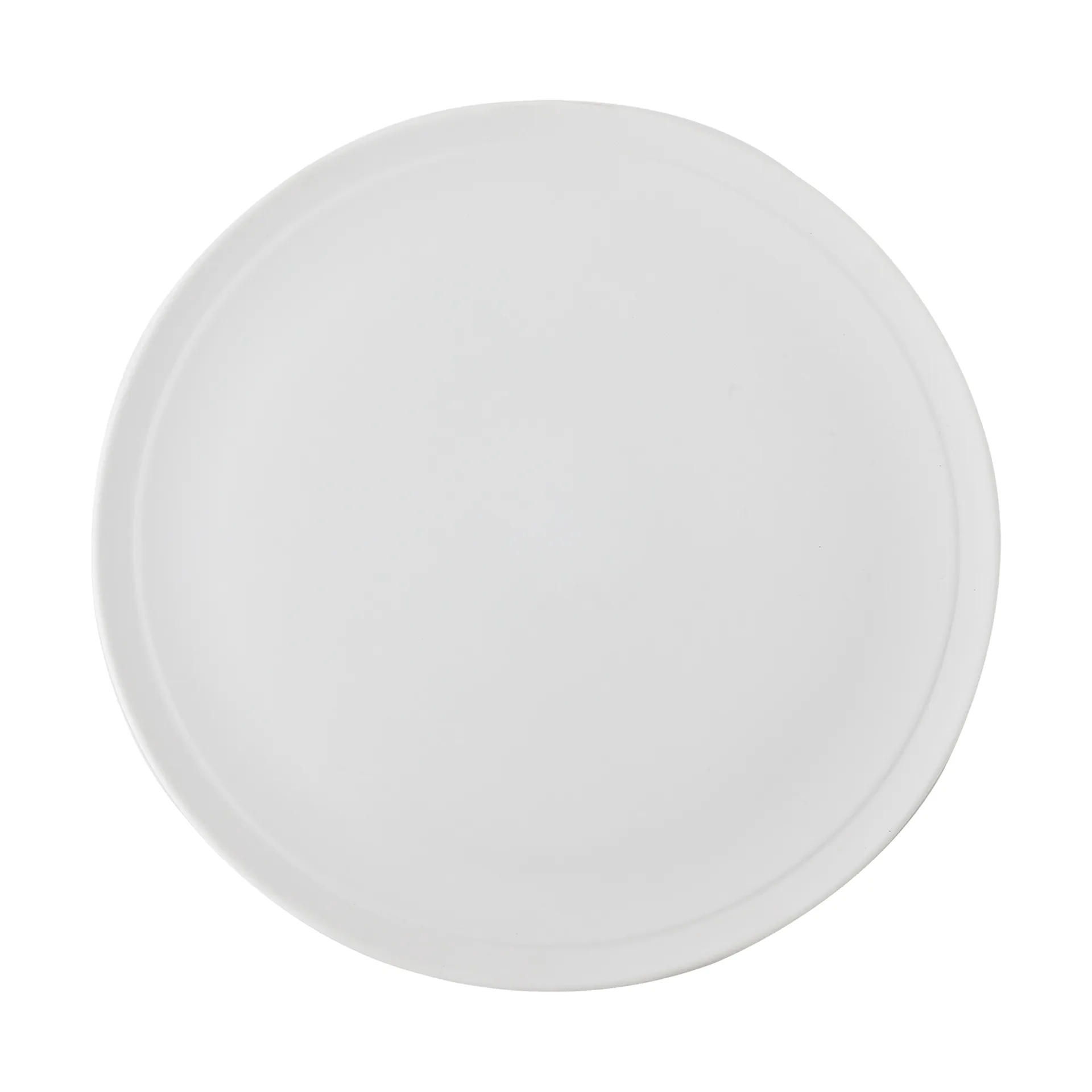 Raw plate Ø23 cm, Pure Porcelain Aida
