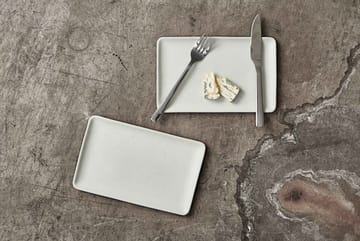 Raw plate 23.5x15 cm - Arctic white - Aida