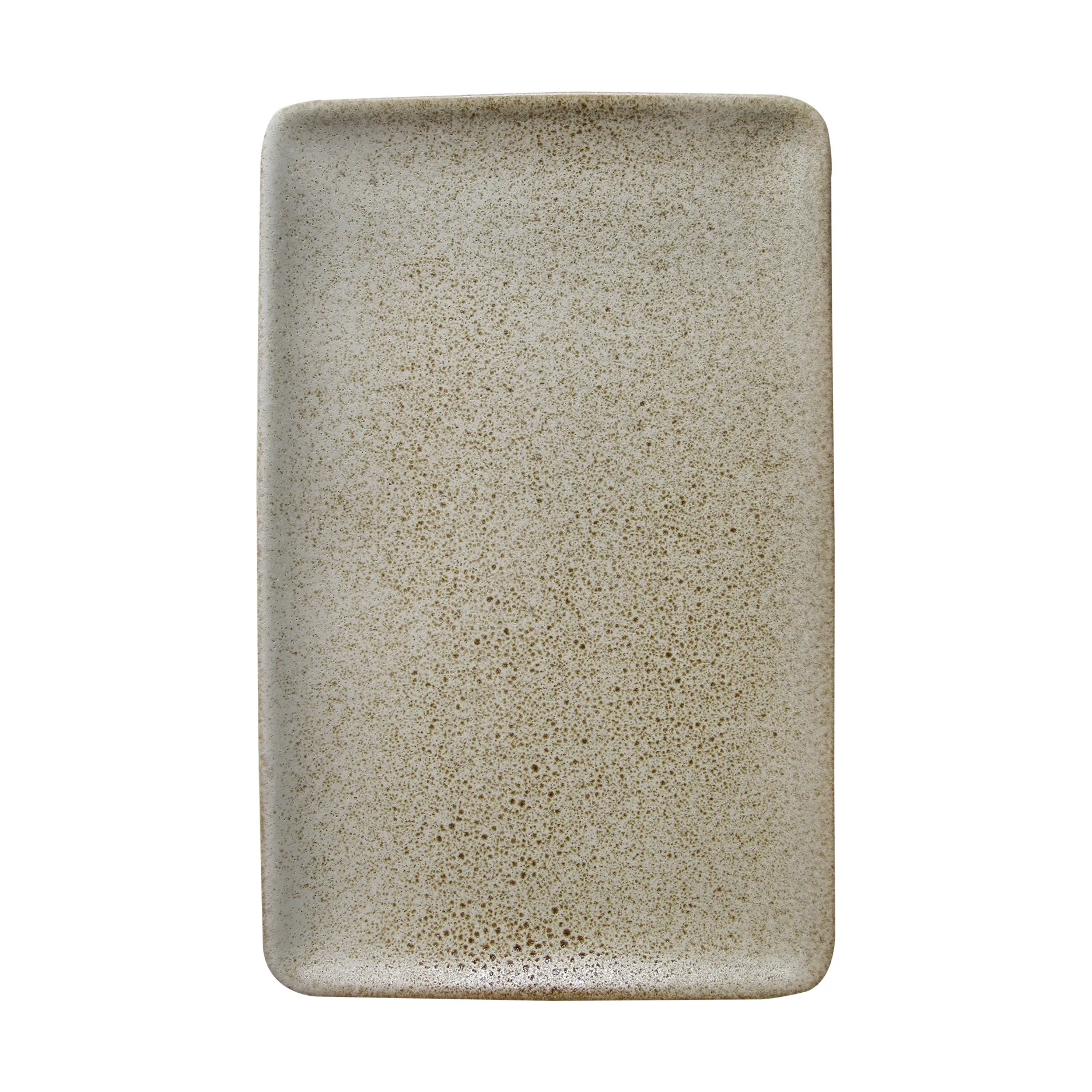 Raw plate 23.5x15 cm, Sandy beige Aida