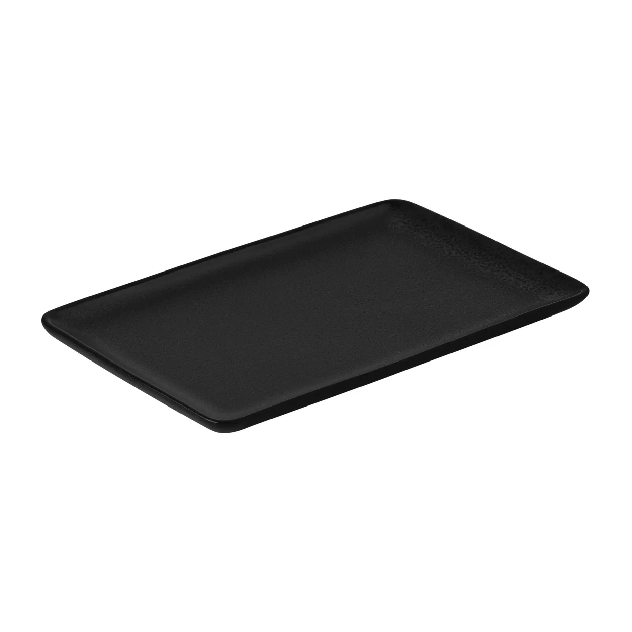 Aida Raw plate 23.5x15 cm Titanium black | Scandinavian Design | Dinner plates | Black