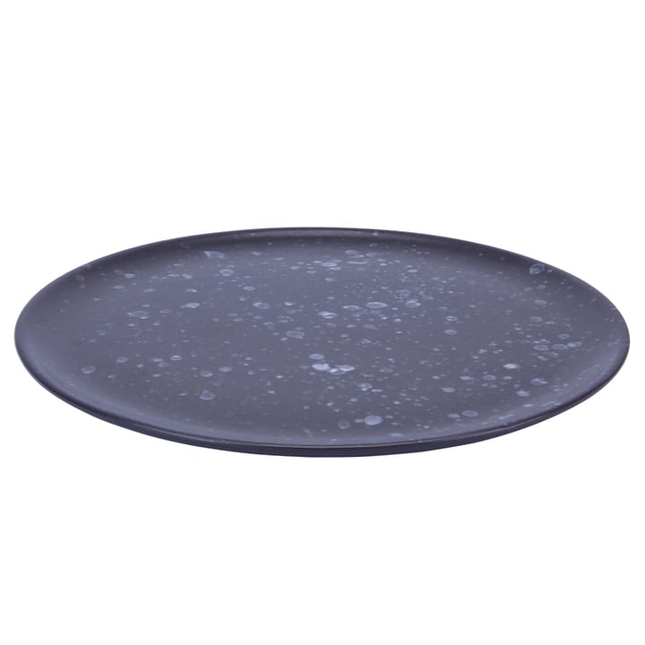 Raw plate Ø28 cm - black with dots - Aida