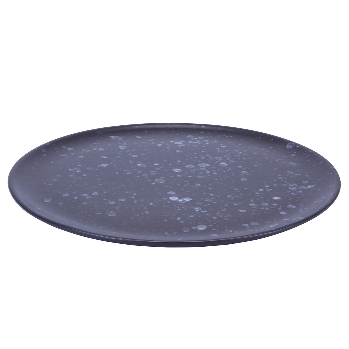 Aida Raw plate o28 cm black with dots | Scandinavian Design | Dinner plates | Black