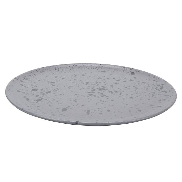 Raw plate Ø28 cm - grey with dots - Aida