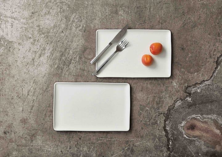 Raw plate 31.5x20 cm - Arctic white - Aida