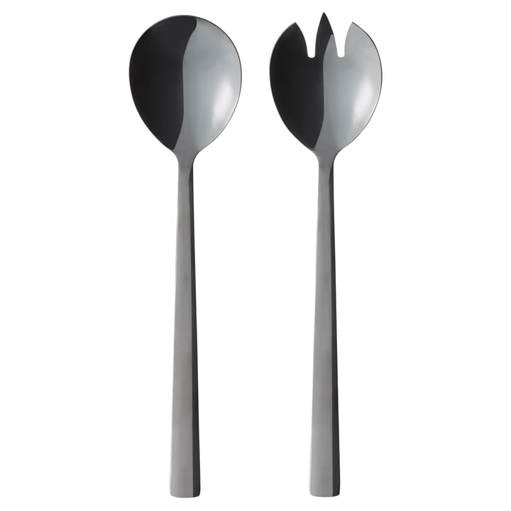 Raw salad cutlery 2 pieces - black - Aida