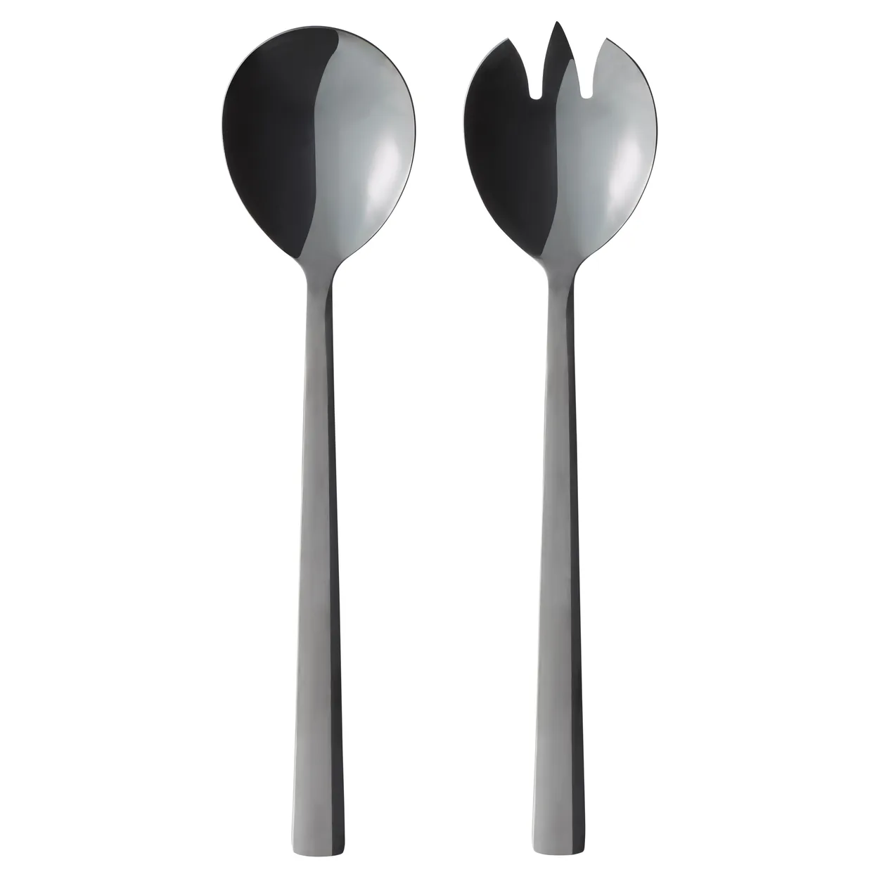 Aida Raw salad cutlery 2 pieces black | Scandinavian Design | Salad servers | Black