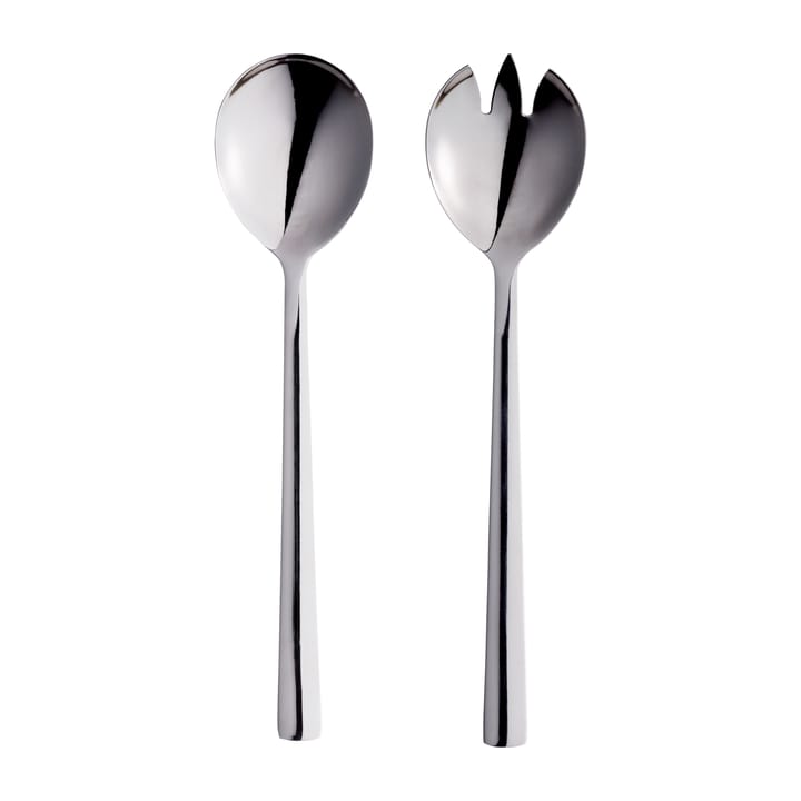 Raw salad cutlery 2 pieces - Polished stainless steel - Aida