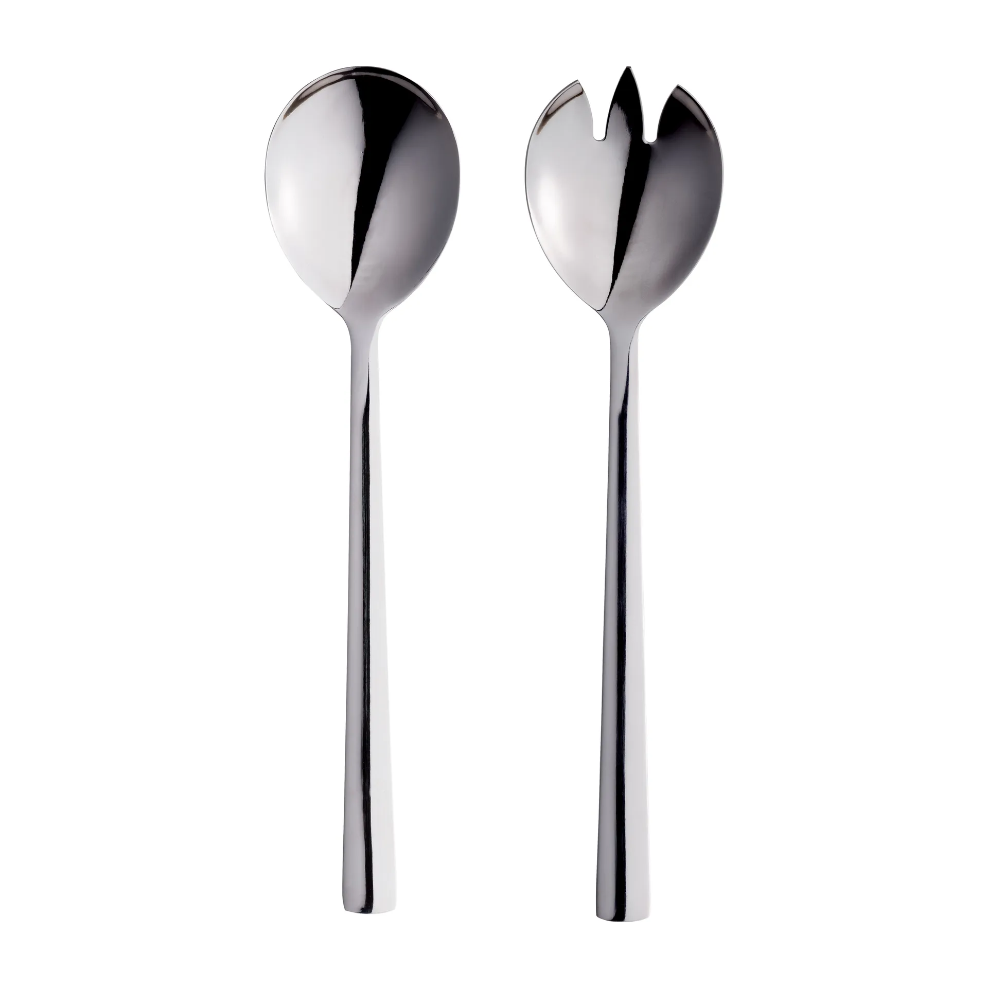Raw salad cutlery 2 pieces, Polished stainless steel Aida