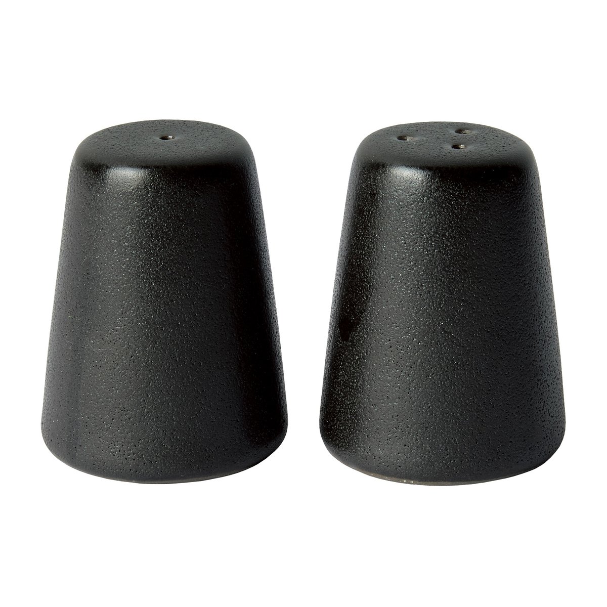 Aida Raw salt and pepper set Titanium Black | Scandinavian Design | Salt & Pepper shakers | Black