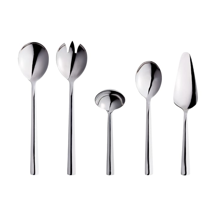 Raw servering cutlery 5 pieces - Silver - Aida