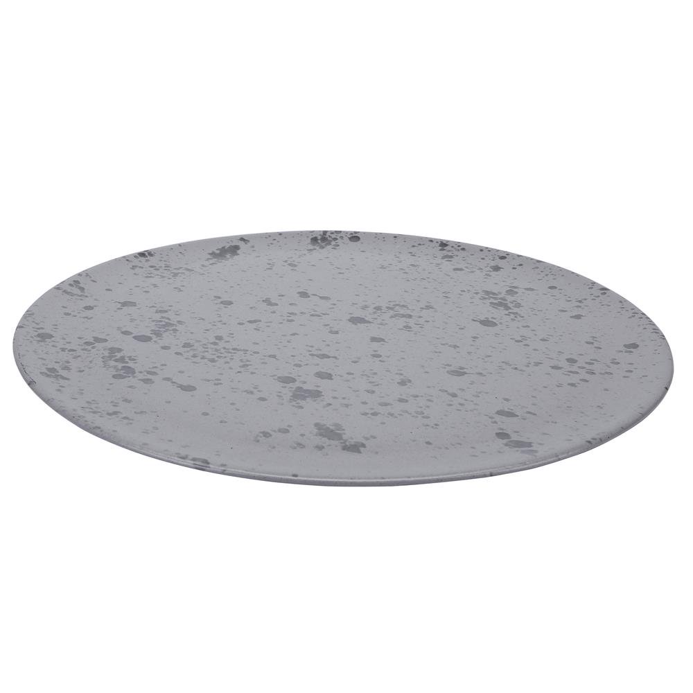 Aida Raw serving platter o34 cm grey with dots | Scandinavian Design | Serving platters & dishes | Grey