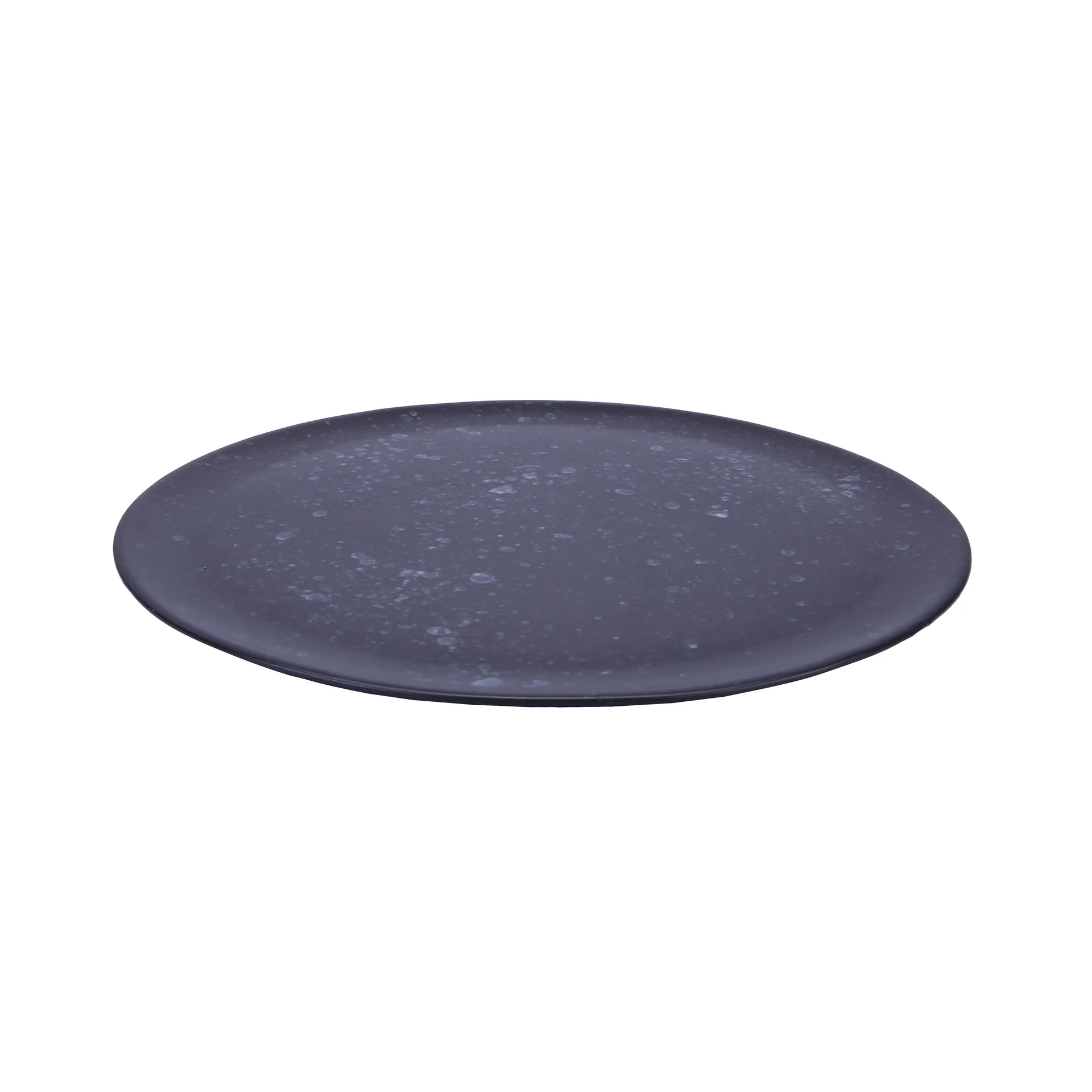 Raw serving saucer Ø 42 cm, black with dots Aida