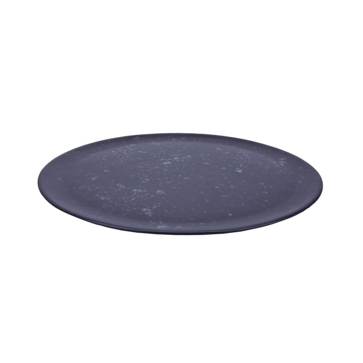 Raw serving saucer Ø 42 cm - black with dots - Aida