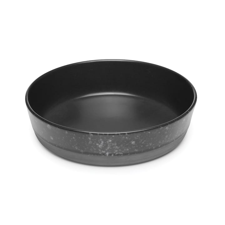 Raw soup plate Ø19,4 cm - black with dots - Aida