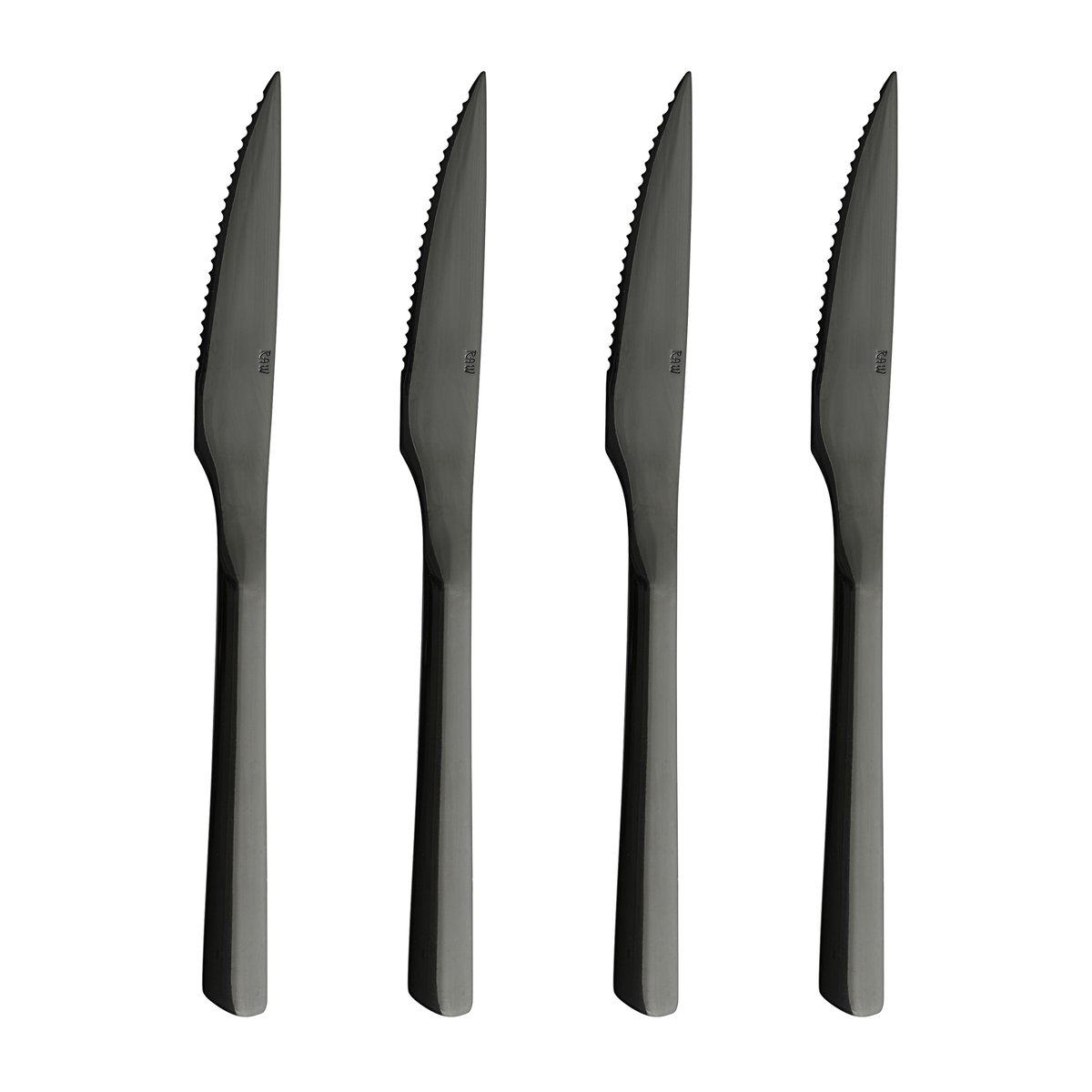 Aida Raw steak knife 4-pack Black | Scandinavian Design | Steak knives | Black
