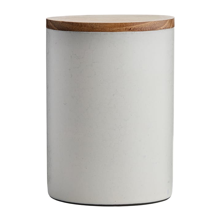 Raw storage jar with lid 15 cm - Arctic white - Aida