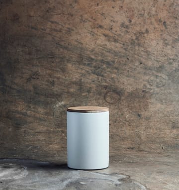 Raw storage jar with lid 15 cm - Arctic white - Aida
