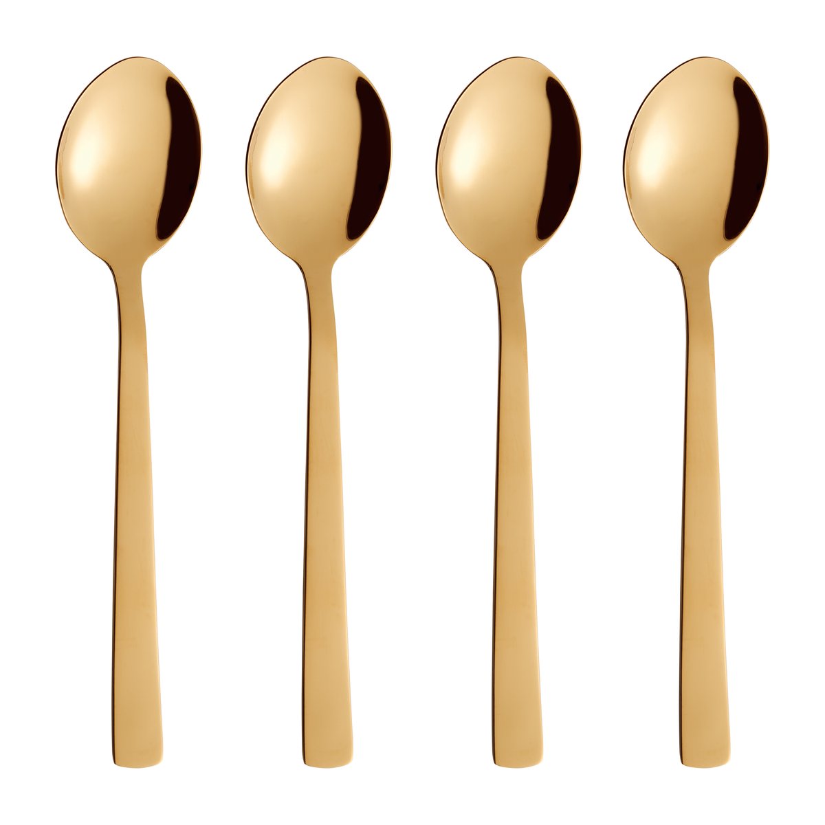 Aida Raw tablespoon 4-pack Gold | Scandinavian Design | Table cutlery | Gold-coloured