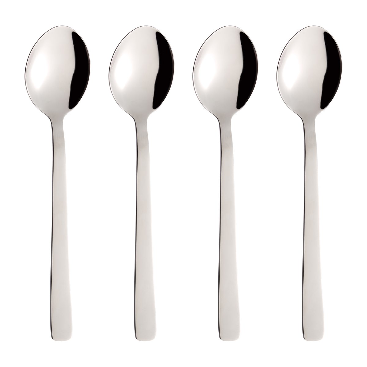 Aida Raw tablespoon 4-pack Stainless steel | Scandinavian Design | Table cutlery | Silver-coloured