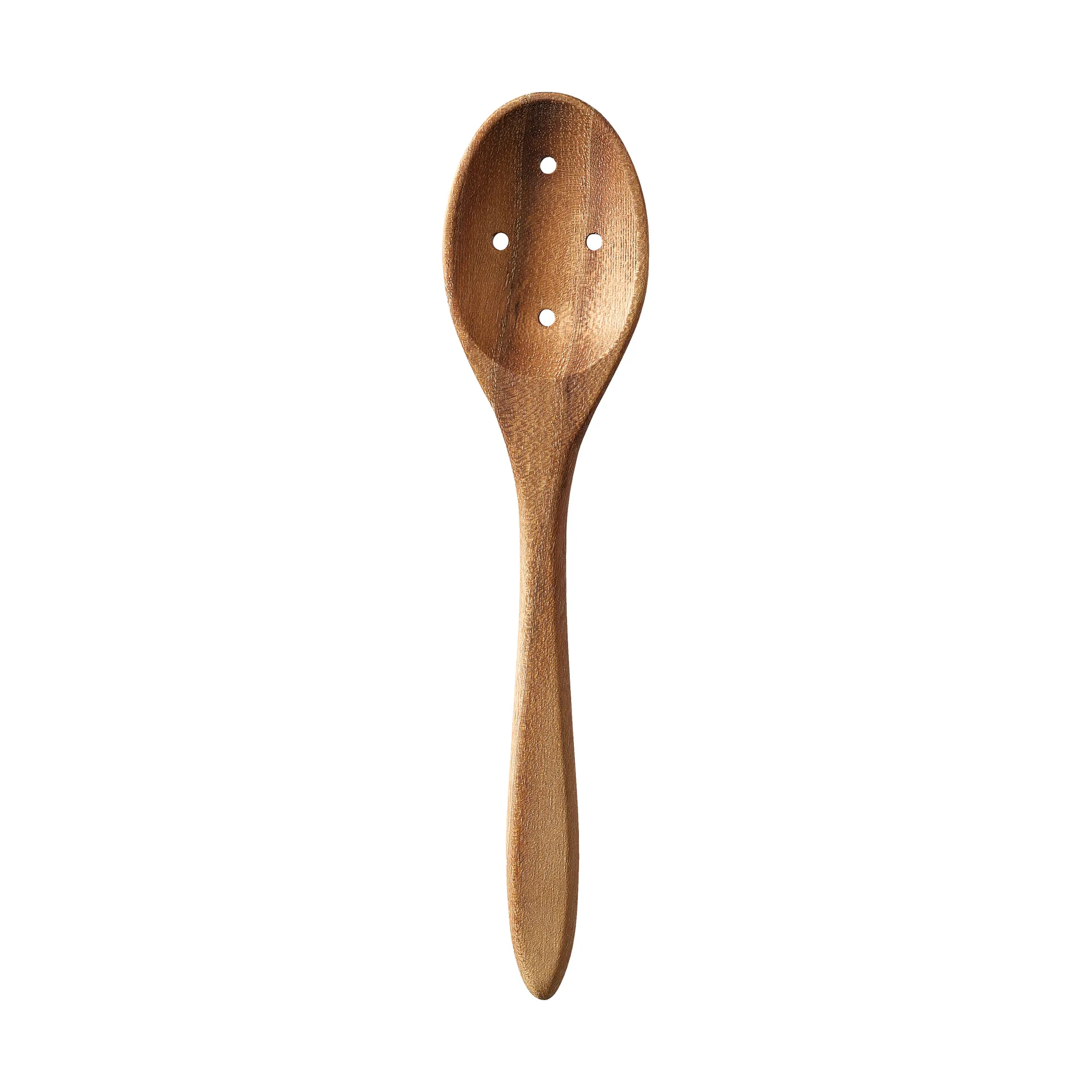 Raw teak olive spoon 18 cm, Brown Aida