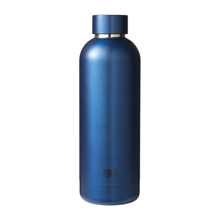 Raw thermos bottle 0.5 l - matte blue - Aida
