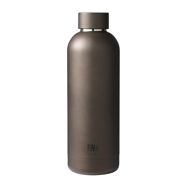 Raw thermos bottle 0.5 l - matte brown - Aida