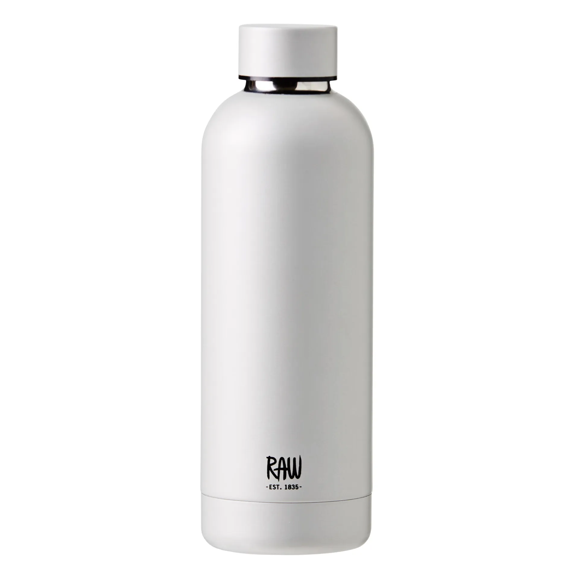 Raw thermos bottle 0.5 l, metallic silver Aida