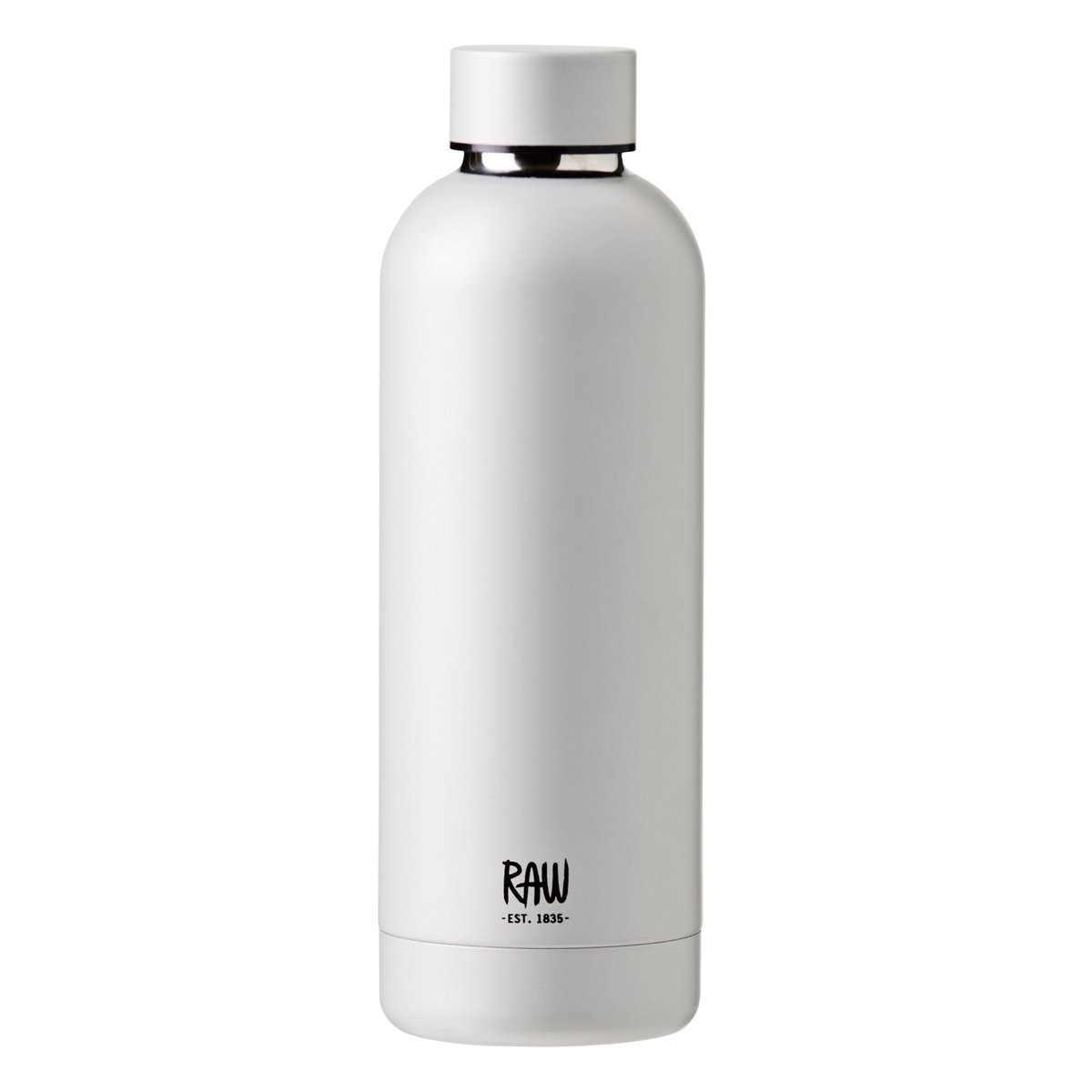 Aida Raw thermos bottle 0.5 l metallic silver | Scandinavian Design | Water bottles | Silver-coloured