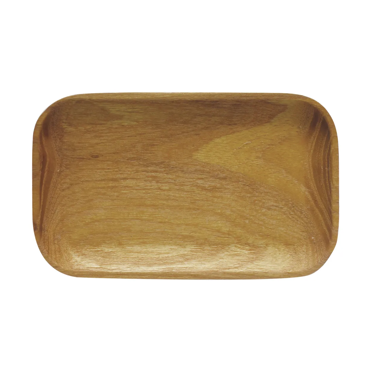 Aida Raw tray 10x17 cm Teak | Scandinavian Design | Trays | Brown