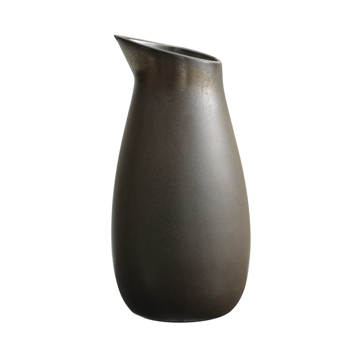 Raw water carafe stoneware 1.2 l - metallic brown - Aida