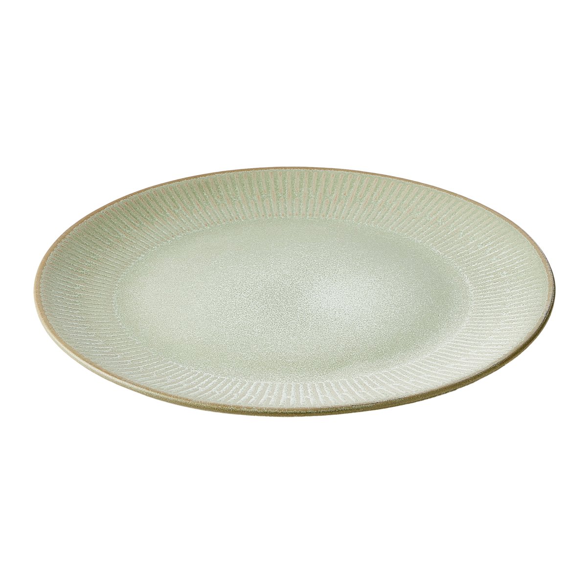 Aida Relief plate 27 cm green | Scandinavian Design | Dinner plates | Green